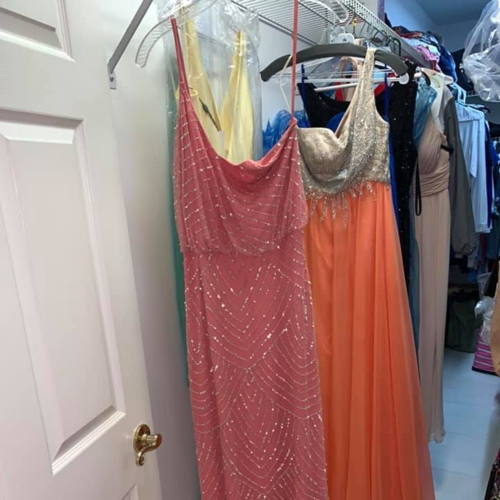 Strap oh pinky sparkly dress size 6
